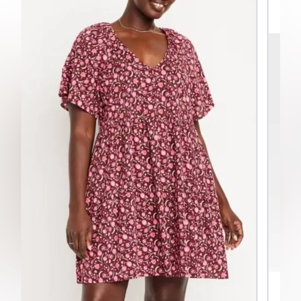 Old Navy Floral V-Neck Dress